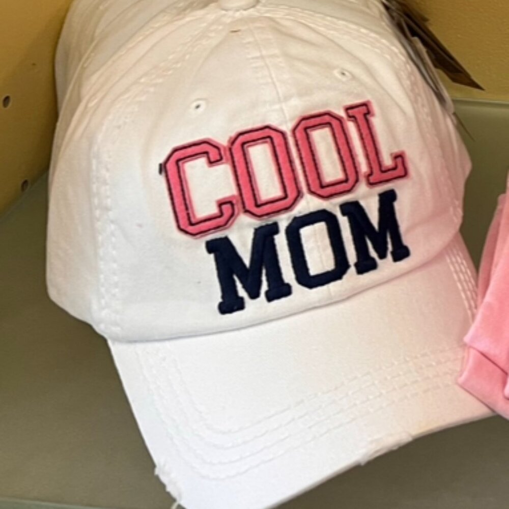 White Cool Mom Hat